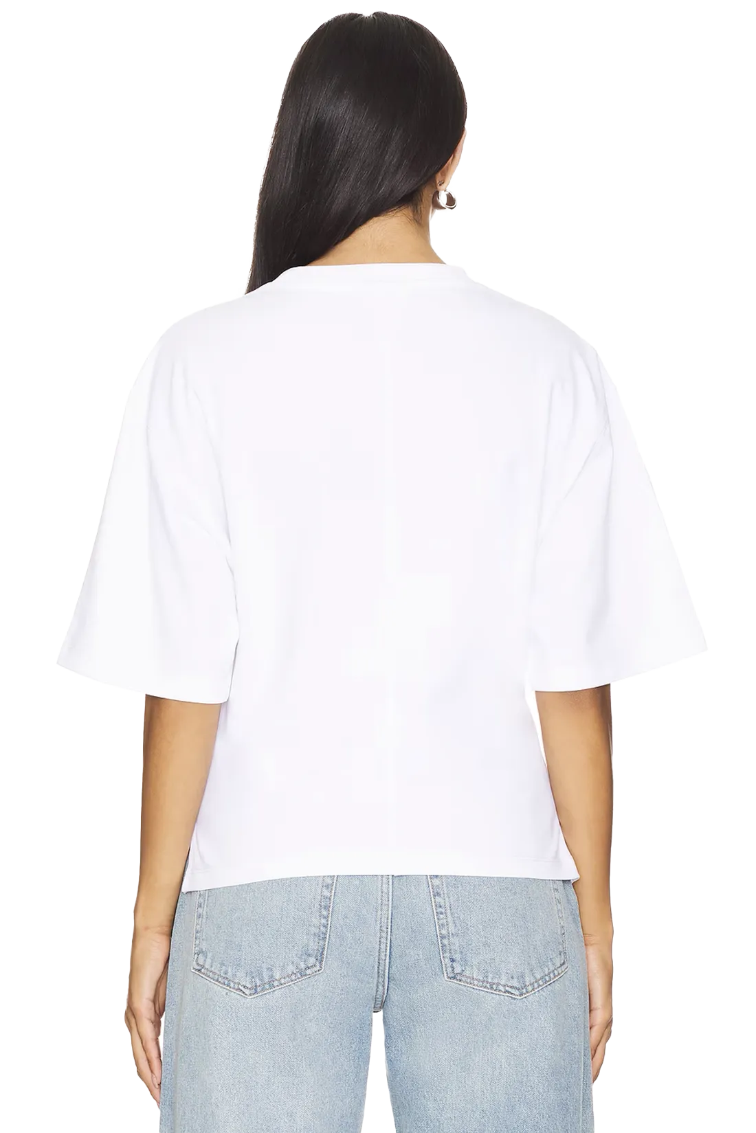 Heavy Cotton Drop Shoulder Waisted Tee