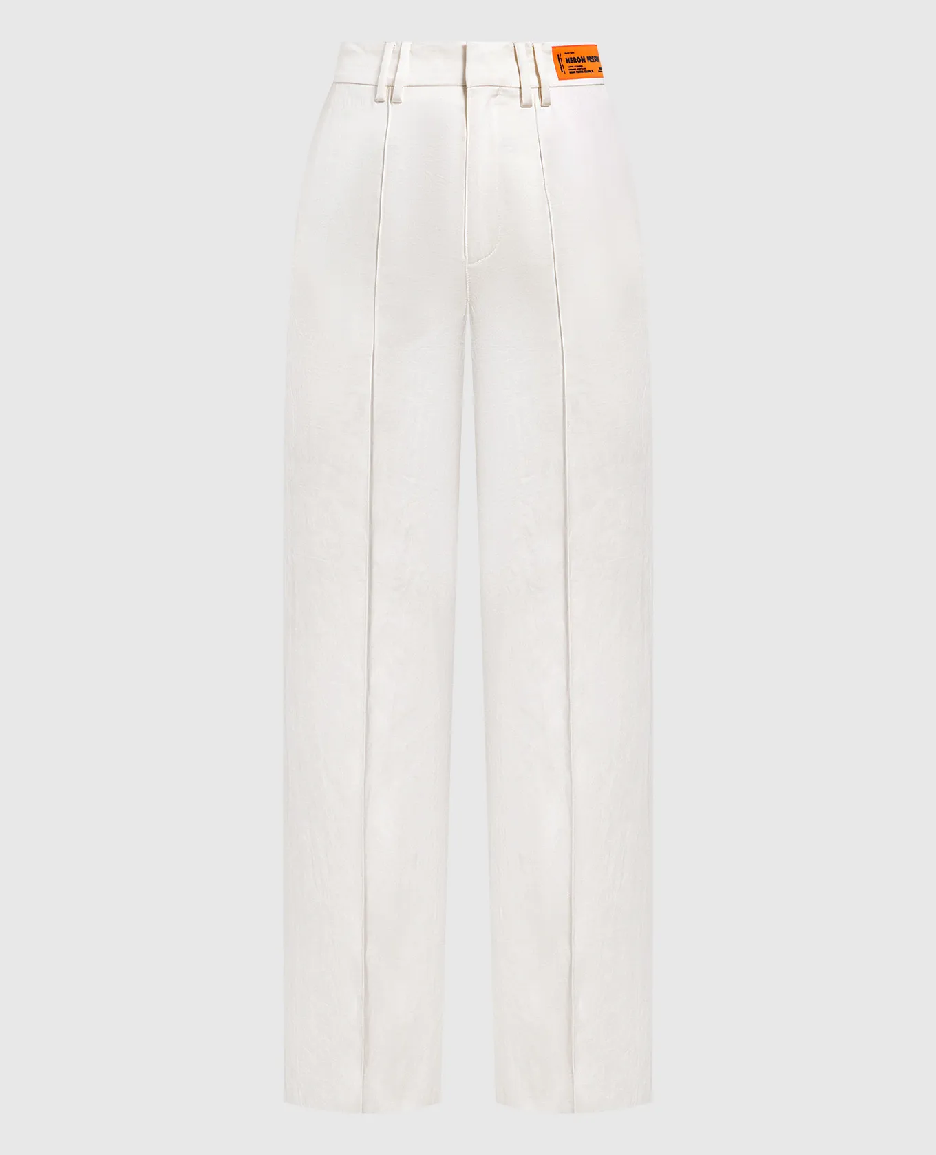 Heron Preston White pants with logo patch
