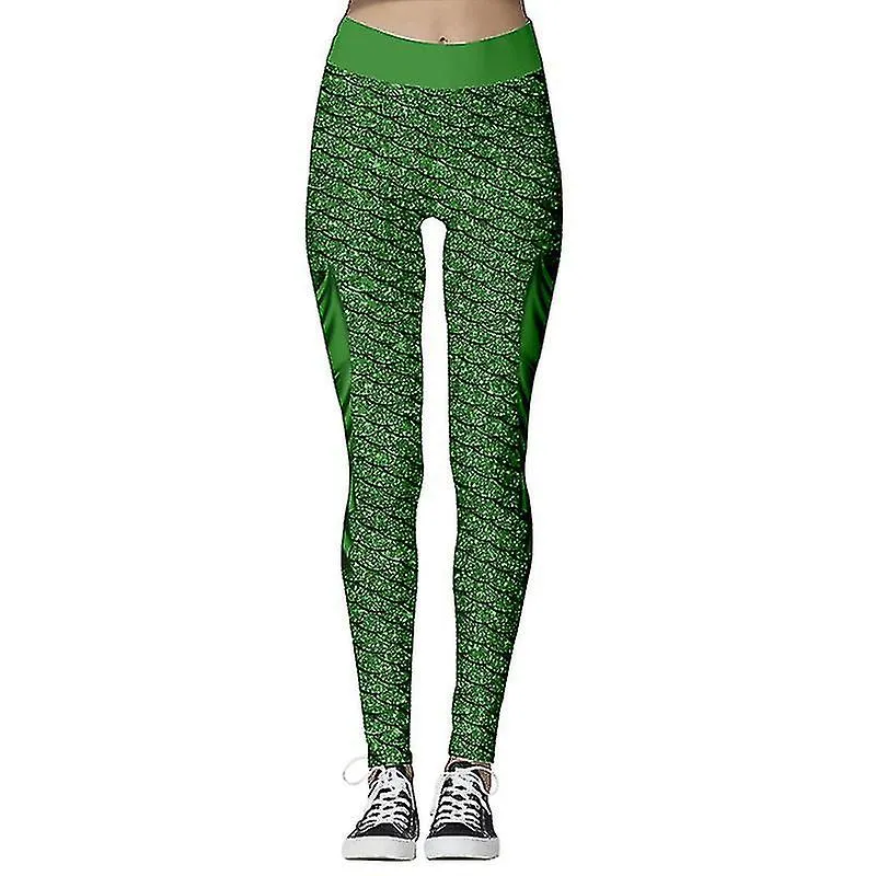HMWYWOMEN LEGGINGS DE NAVIDAD RUNNING YOGA PANTALONES ELáSTICOS PANTALONES ELáSTICOS
