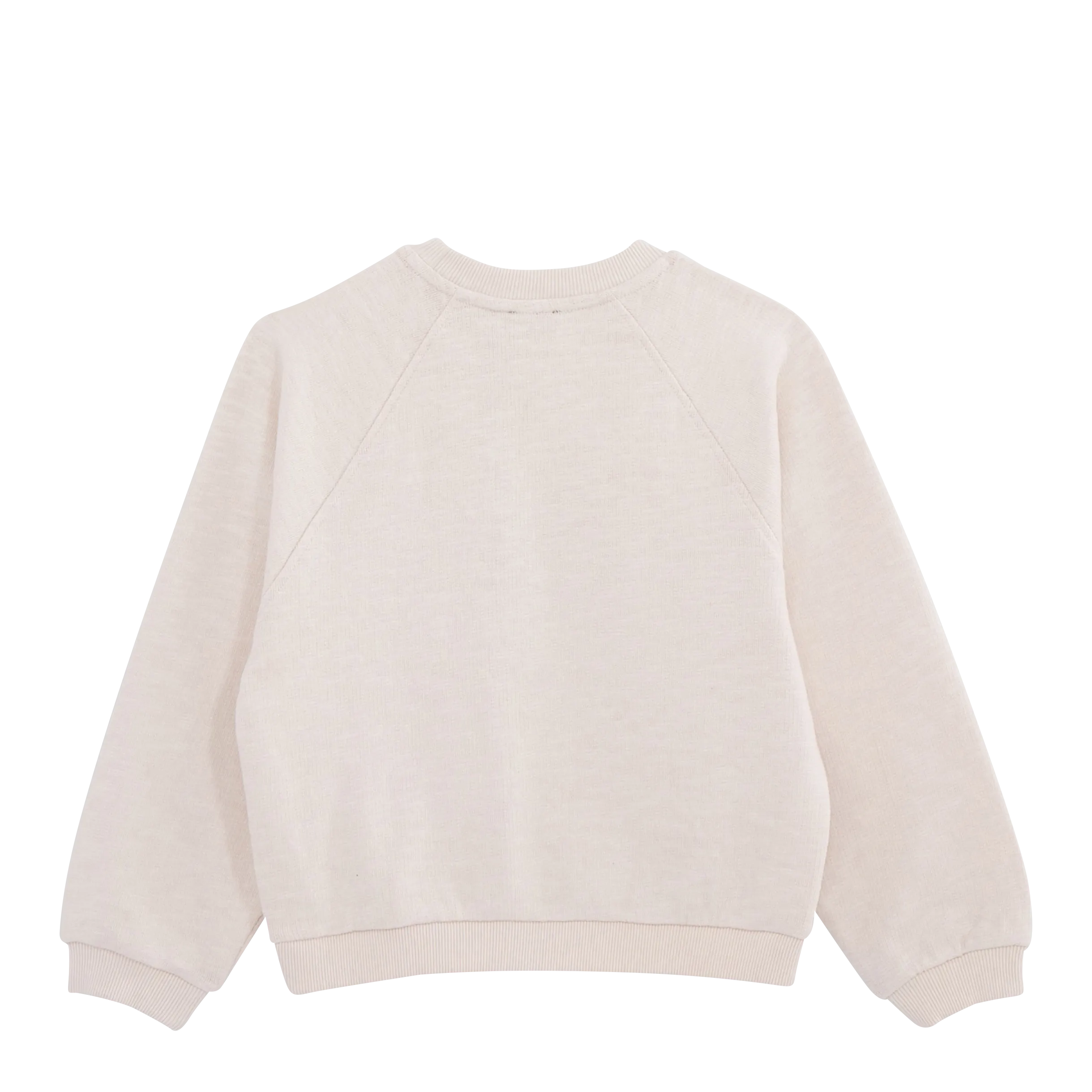 IKKS JUNIOR Sudadera de algodón con cuello redondo en blanco