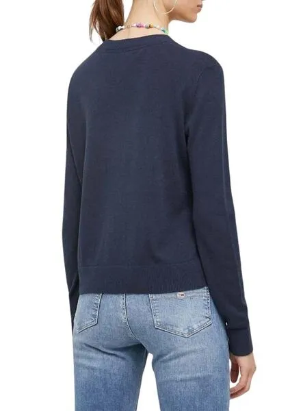 Jersey Tommy Jeans Essential Crew Marino Mujer