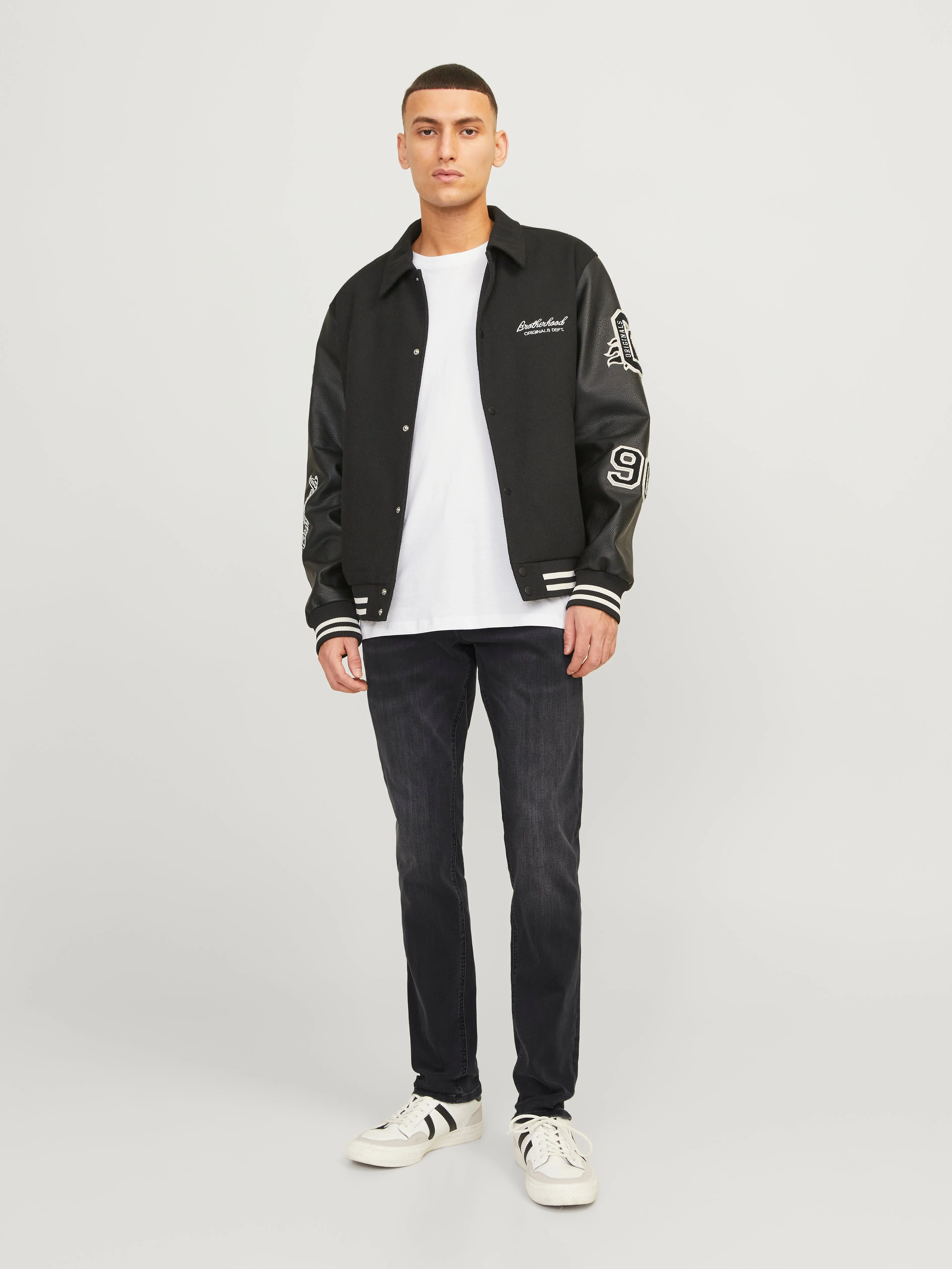 JJIWHGLENN JJORIGINAL JOS 106 50SPS Vaqueros de corte slim | Negro | Jack & Jones®