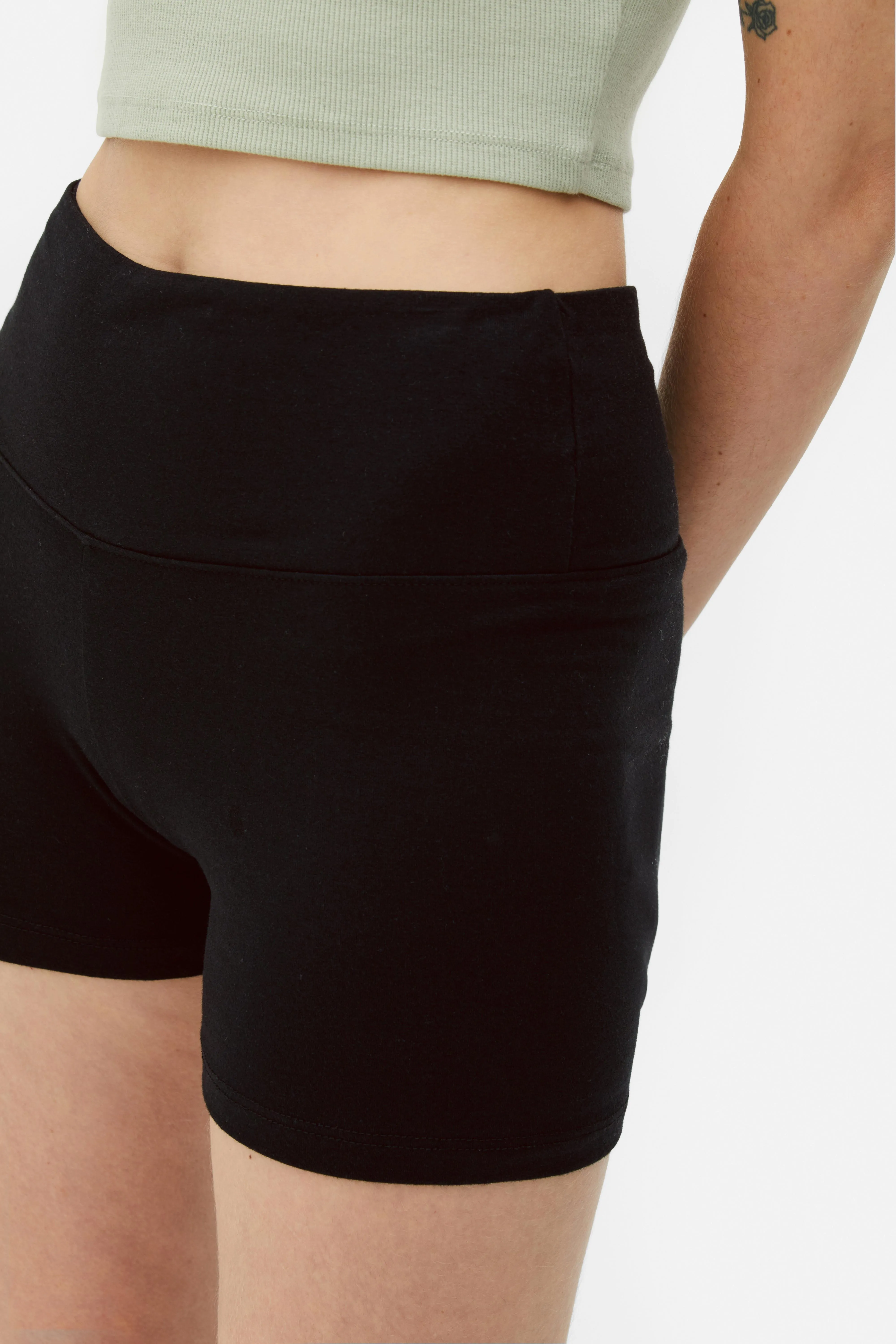 Juego de 2 pantalones cortos de yoga de talle alto