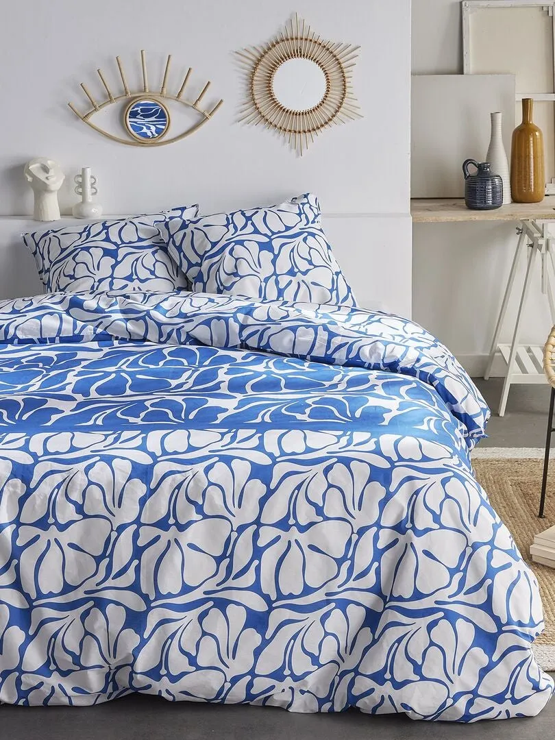 JUEGO DE CAMA  DOBLE  AZUL