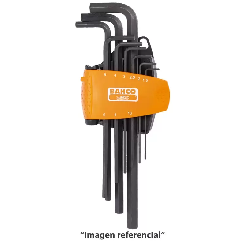 JUEGO DE LLAVE ALLEN HEXAGONALES 9PZAS BE9588 BAHCO