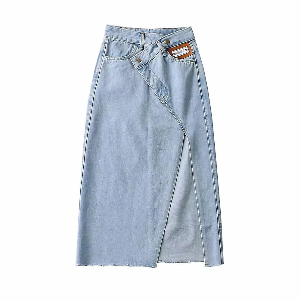 JWLHIGH WAIST JEANS SKIRT WOMEN DENIM LONG SKIRTS Y2K SUMMER   VINTAGE MAXI SKIRT SIDE SPLIT DENIM SKIRT WOMEN LONG KOREAN
