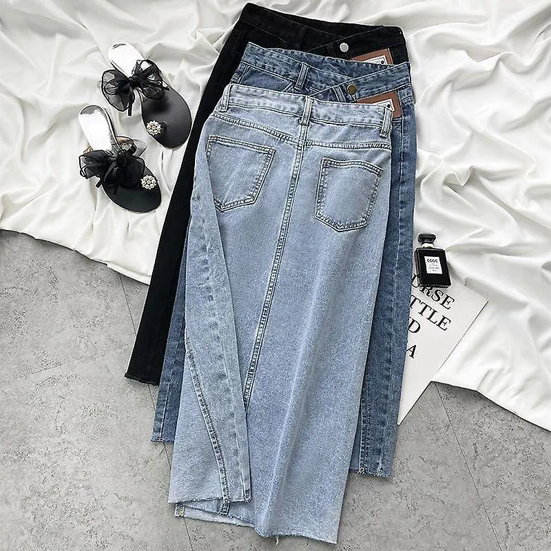 JWLHIGH WAIST JEANS SKIRT WOMEN DENIM LONG SKIRTS Y2K SUMMER   VINTAGE MAXI SKIRT SIDE SPLIT DENIM SKIRT WOMEN LONG KOREAN