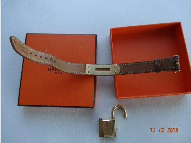 Kelly Hermès Relojes finos Castaño 