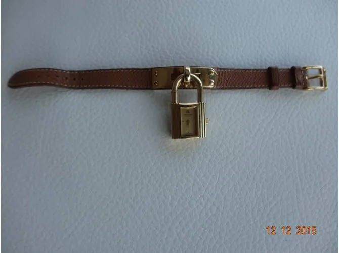 Kelly Hermès Relojes finos Castaño 