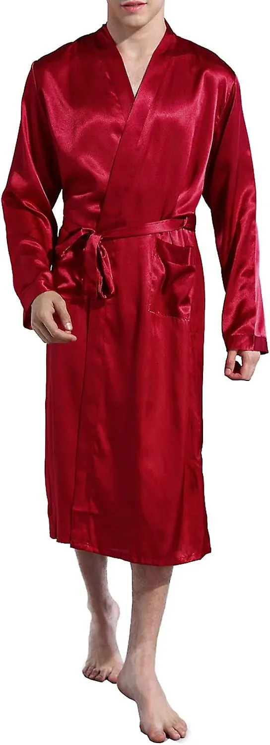 KIMONO LONG ROBES  SATIN LUXURY DRESSING GOWNS FOR WEDDING