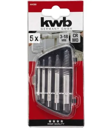 KWB ACC. JUEGO DE 5 SACATORNILLOS Nº15 (318MM)