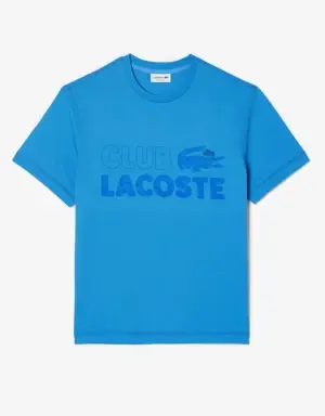 Lacoste Camiseta de hombre Lacoste en algodón ecológico con estampado vintage