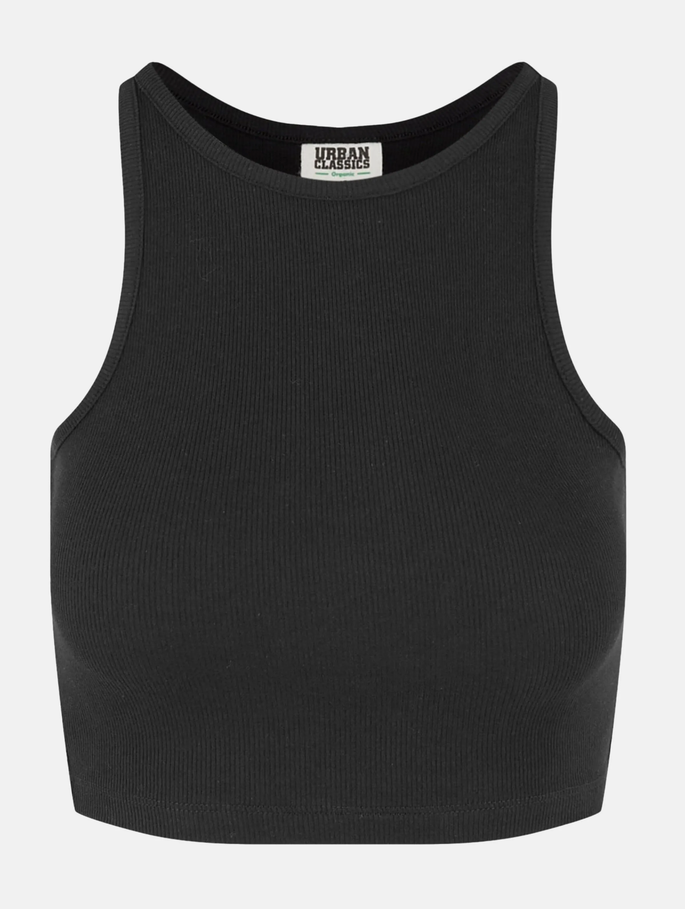 Ladies Organic Cropped Rib