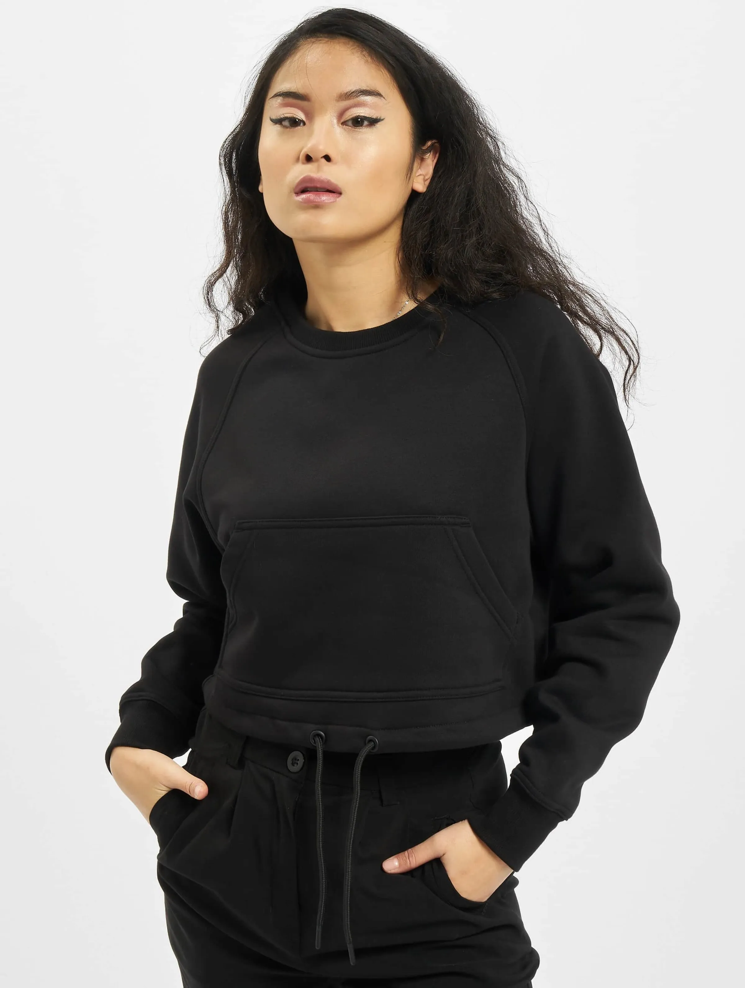 Ladies Oversized Short Raglan Crew