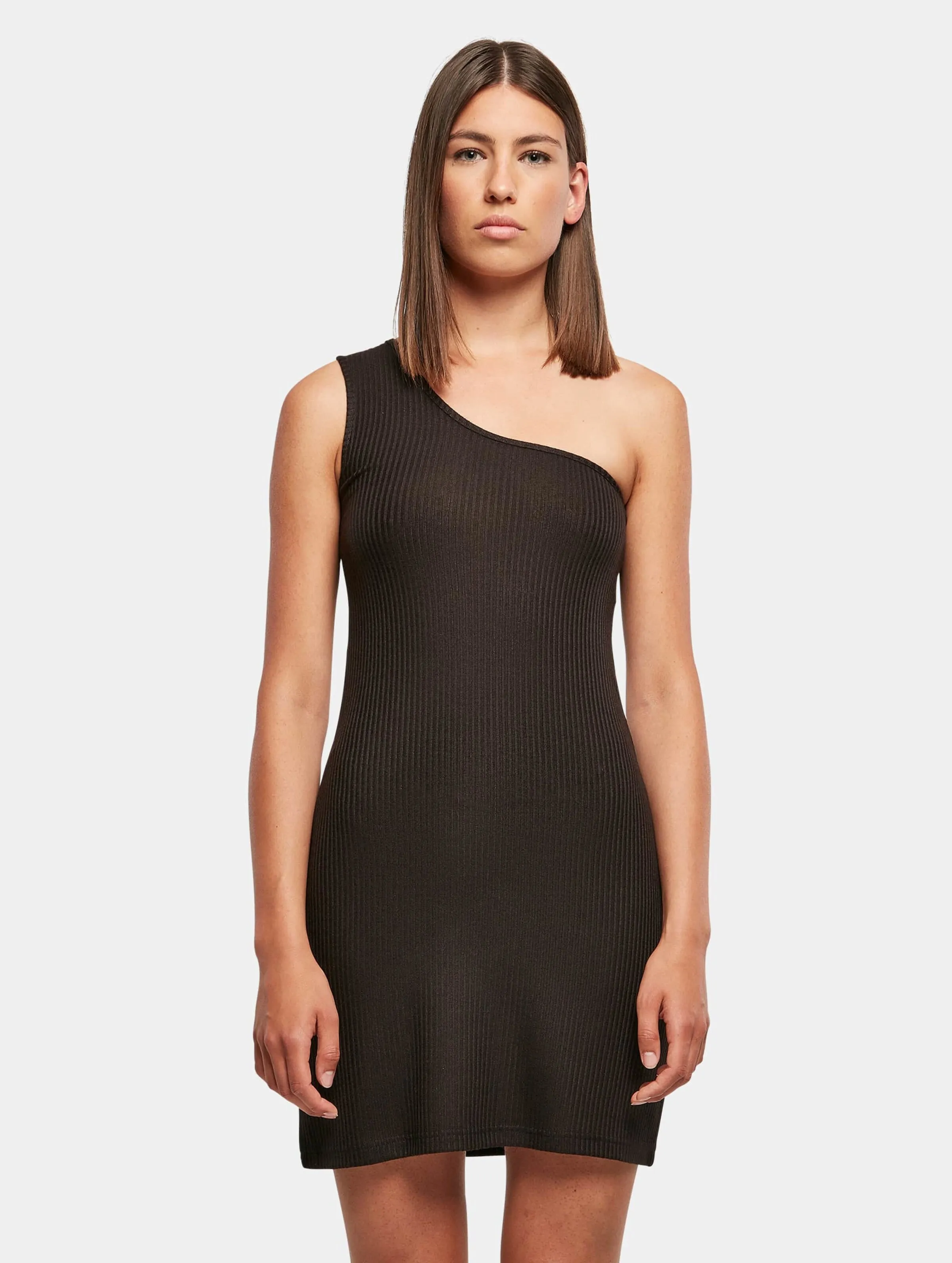 Ladies Rib One Shoulder