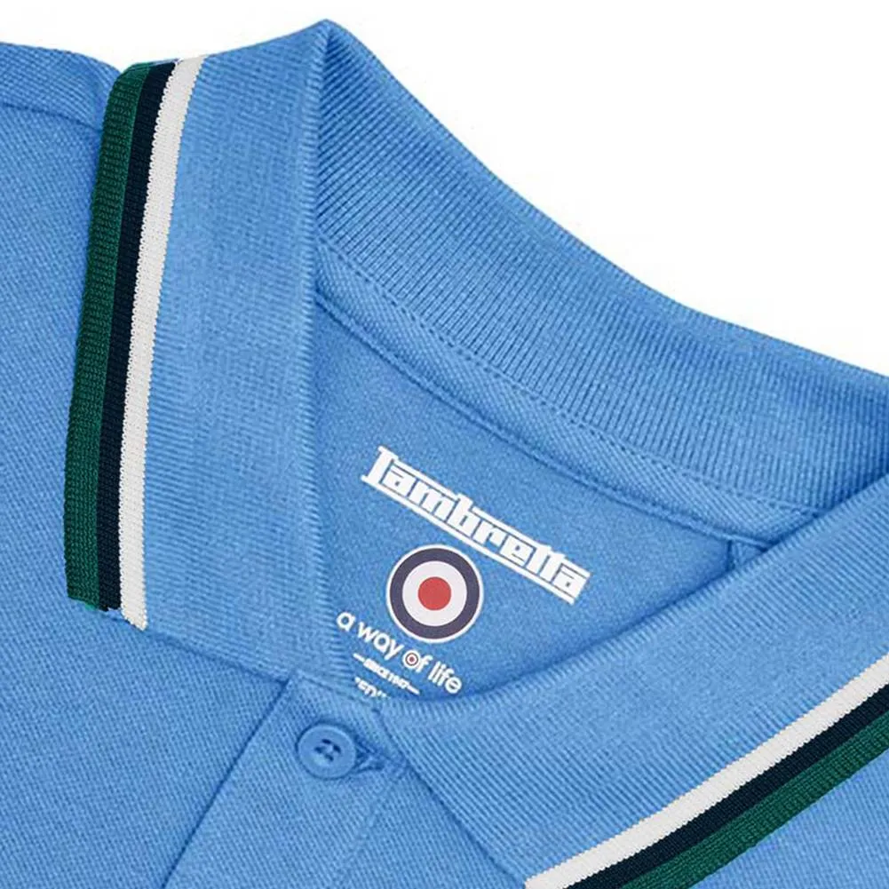 LAMBRETTA TRIPLE TIPPED HOMBRE POLO SS1650AB/W/N/DL