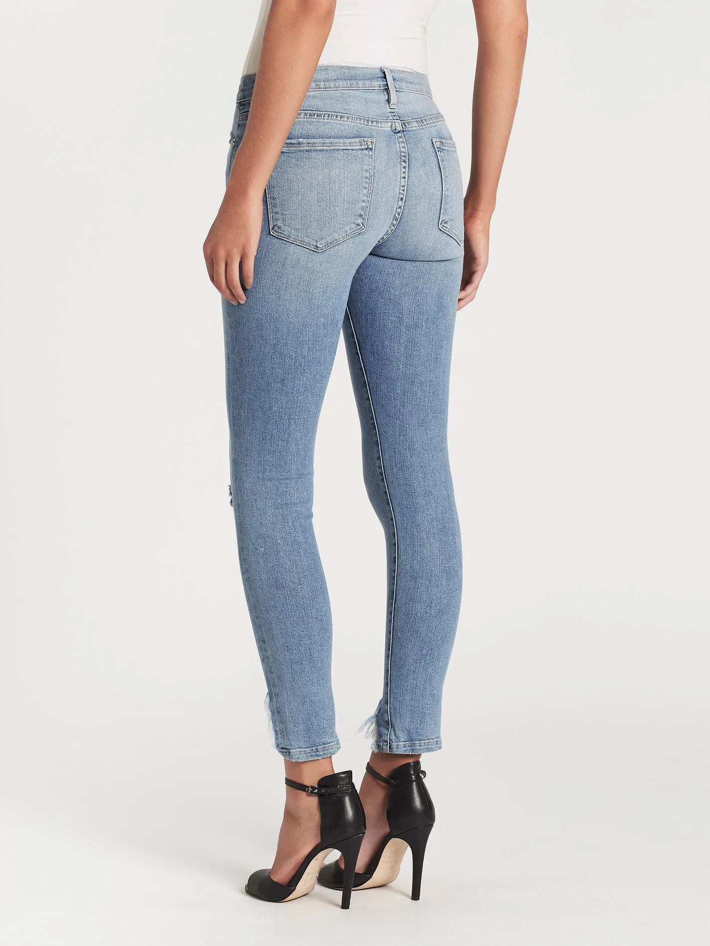 Le Skinny De Jeanne Side Fray