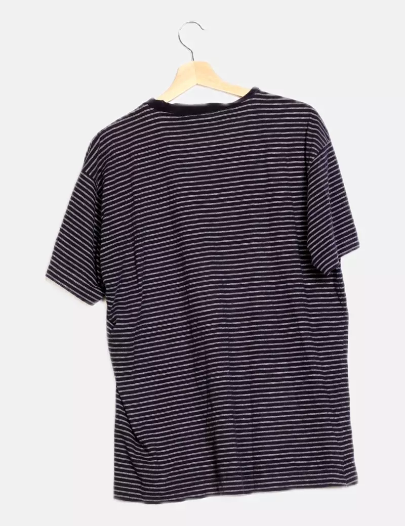 Lee Camiseta azul marino rayas