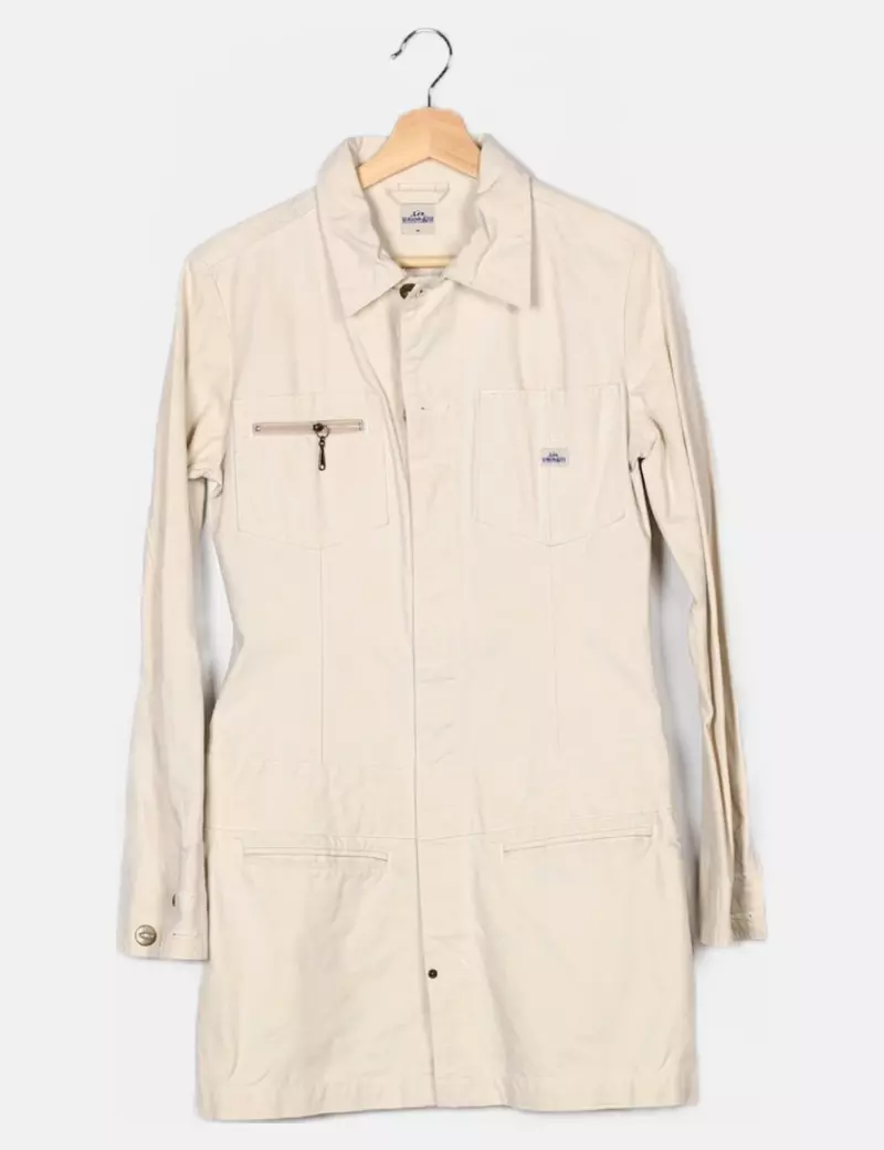 Lee Gabardina beige claro bolsillos