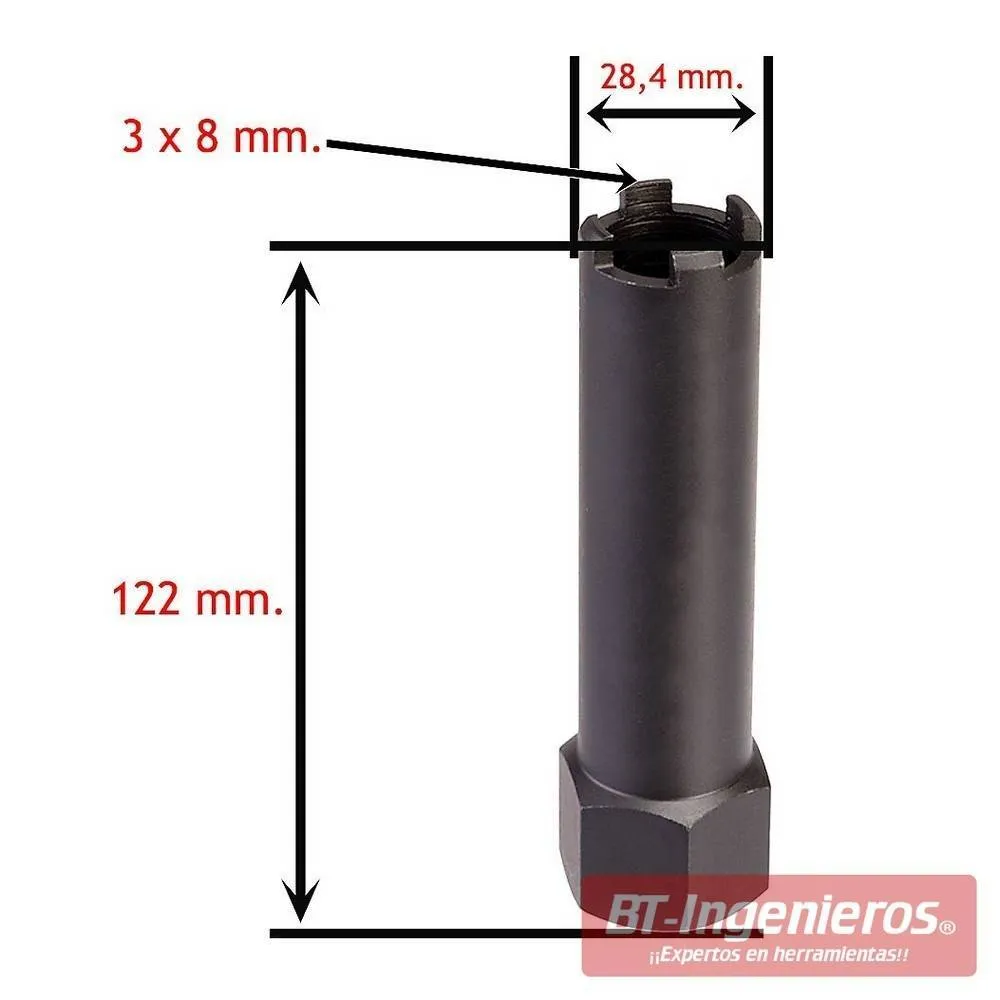 Llaves almenadas para inyectores de camión. 4 piezas