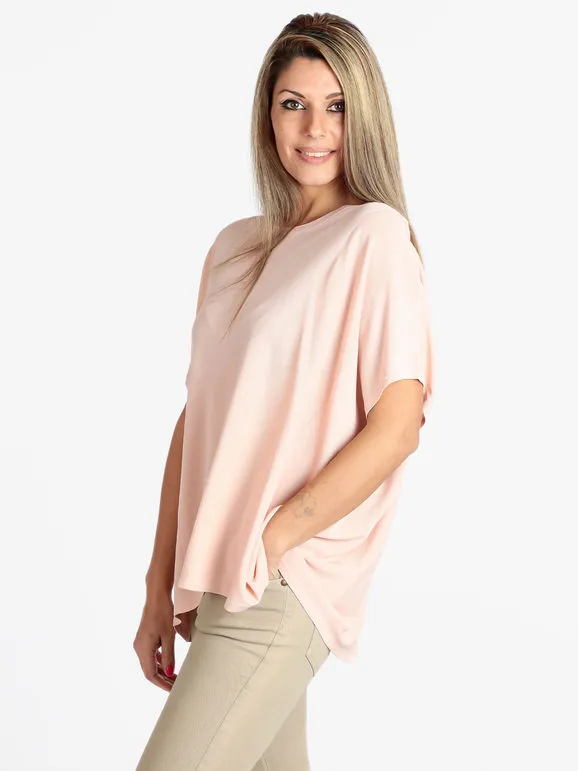 Louise Orop Camisa de mujer de manga corta oversize