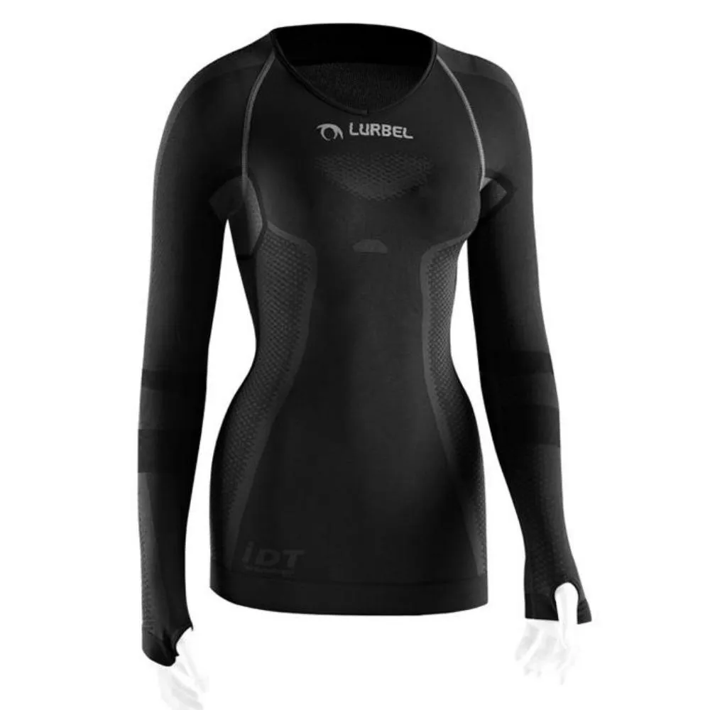 LURBEL CRISTALLO LONG SLEEVES WOMAN. Dark Grey