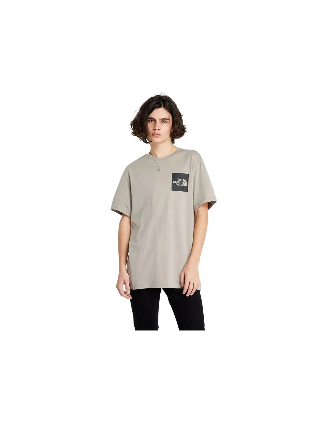 M S/S FINE TEE MINERAL GREY