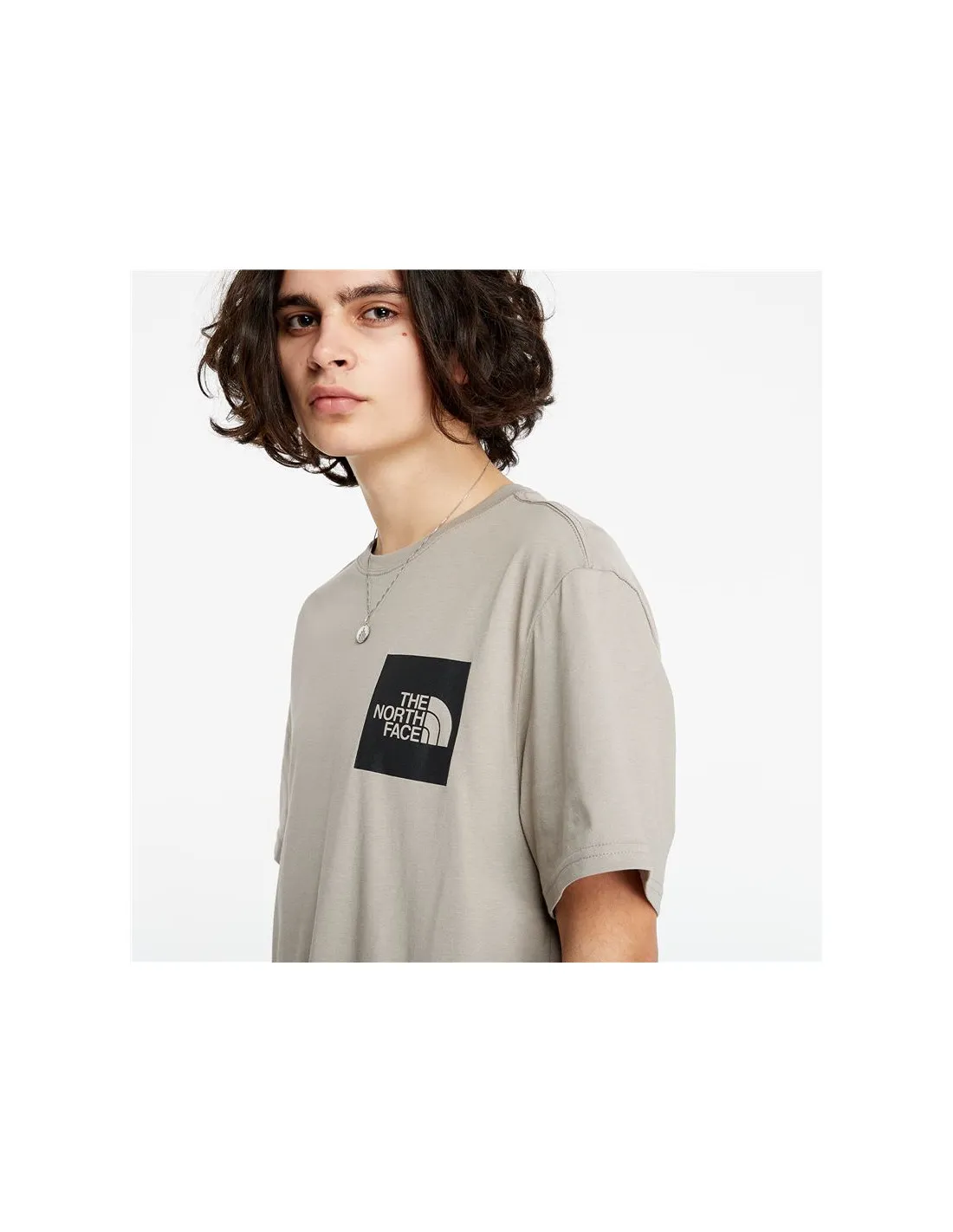 M S/S FINE TEE MINERAL GREY