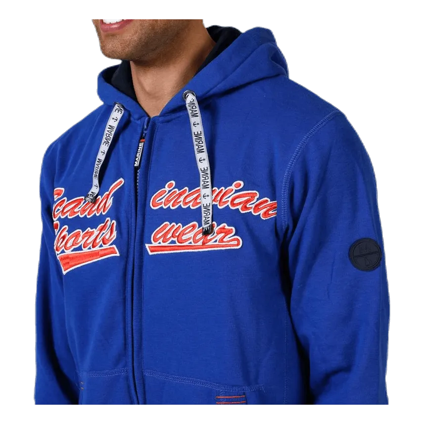 Marina La Rochelle Zip Hood Blue