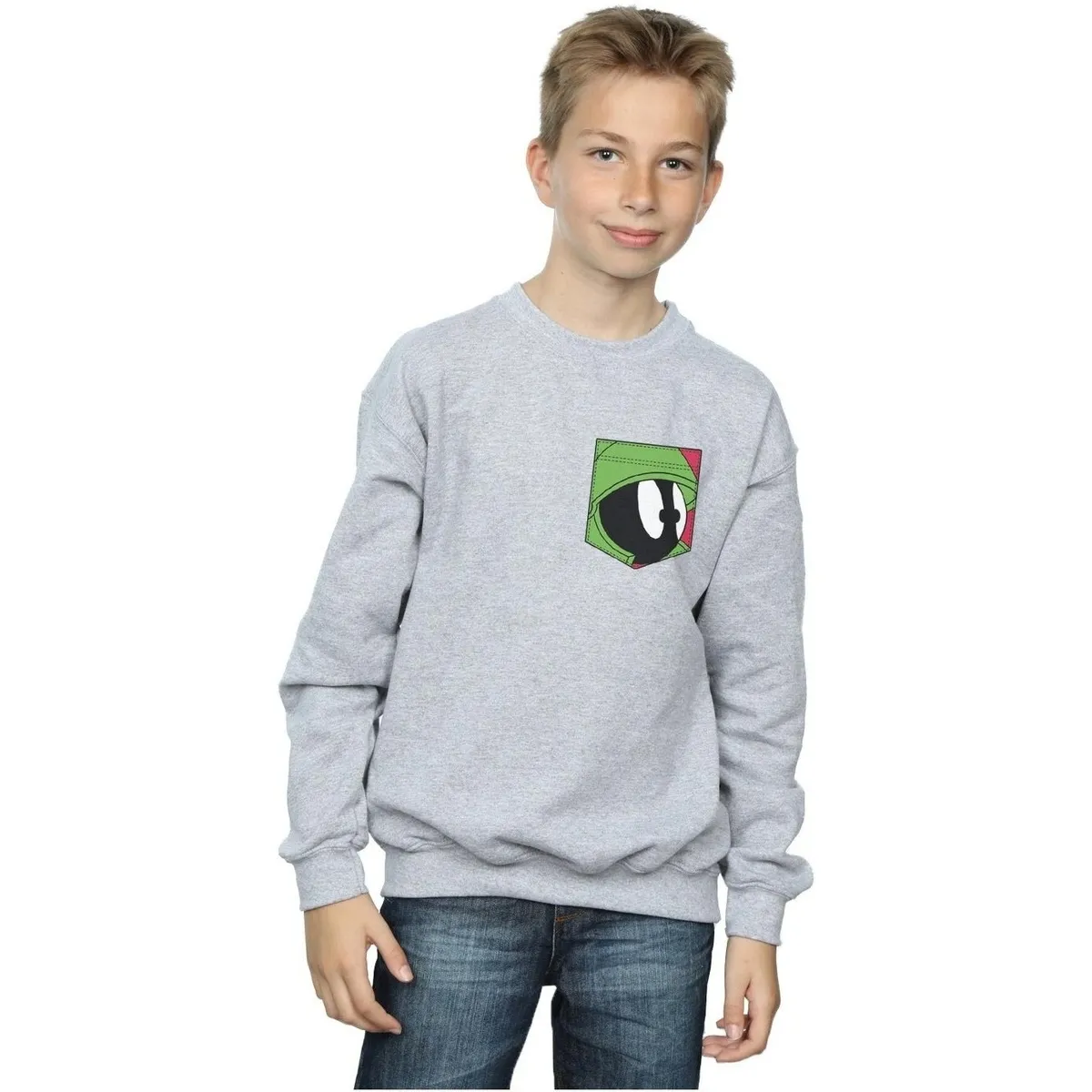 Marvin The Martian Face Faux Pocket
