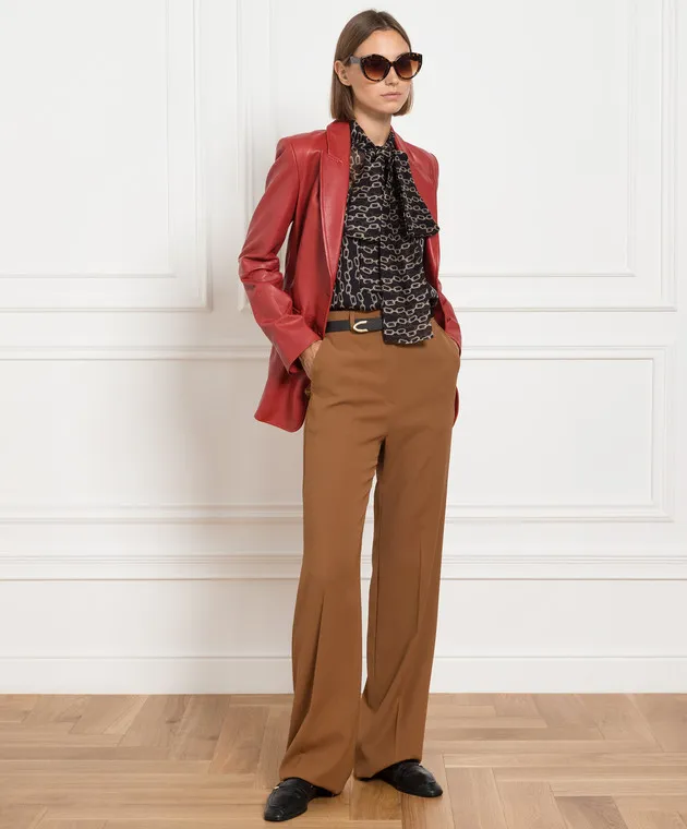 Max Mara Brown pants made of wool