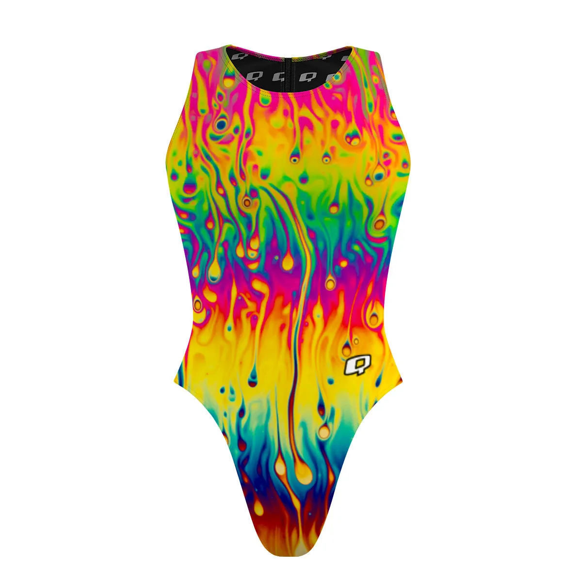 MELT TIE DYE  WOMEN WATERPOLO SWIMSUIT CHEEKY CUT