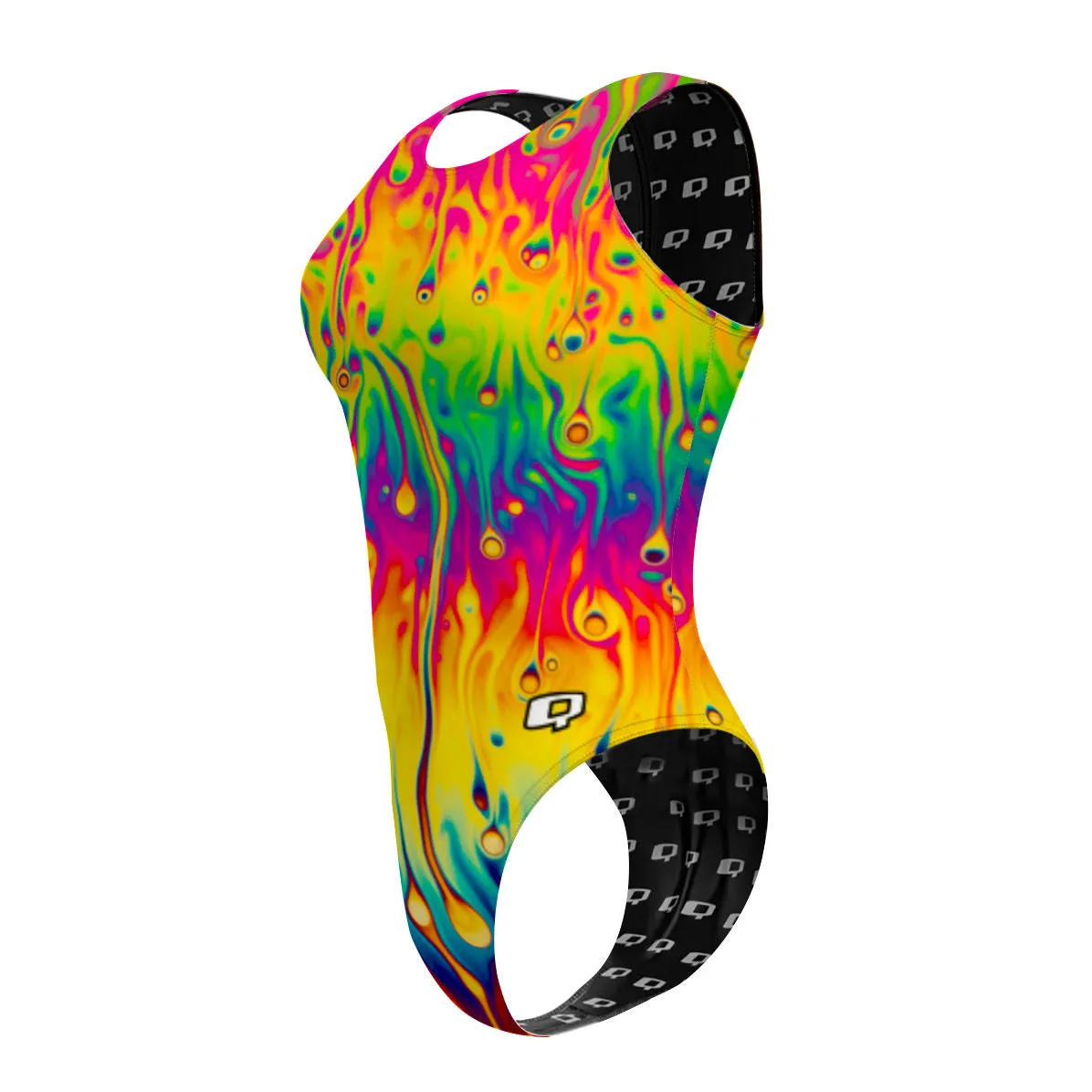 MELT TIE DYE  WOMEN WATERPOLO SWIMSUIT CHEEKY CUT