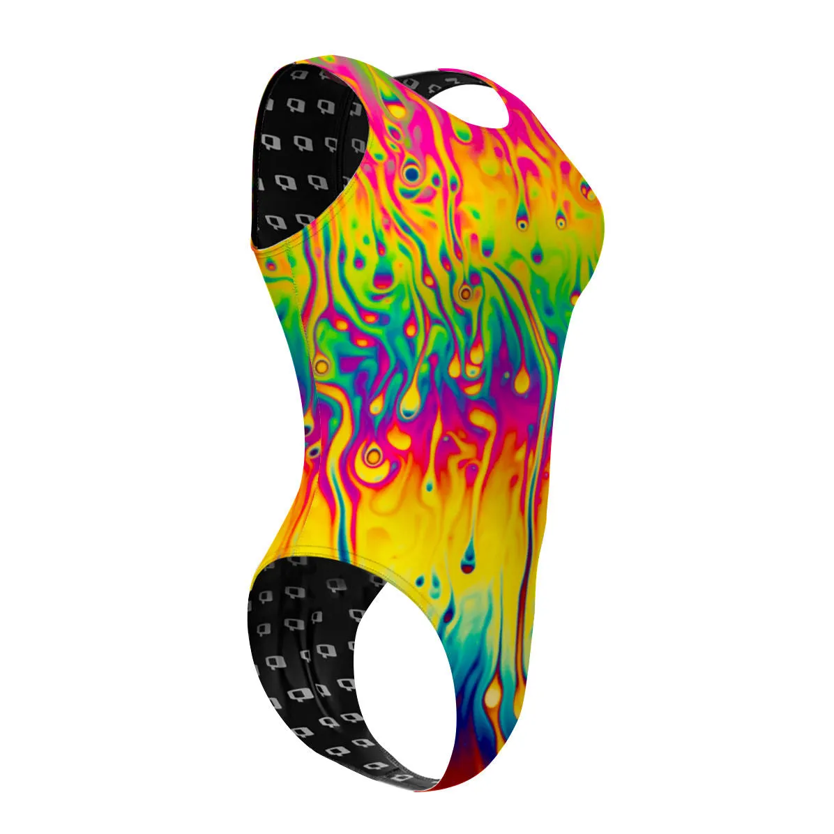 MELT TIE DYE  WOMEN WATERPOLO SWIMSUIT CHEEKY CUT