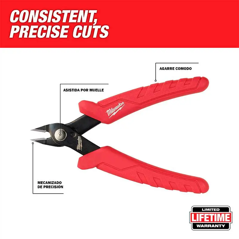 MINI PINZAS DE CORTE AL RAS MILWAUKEE 48226105 5 PULG