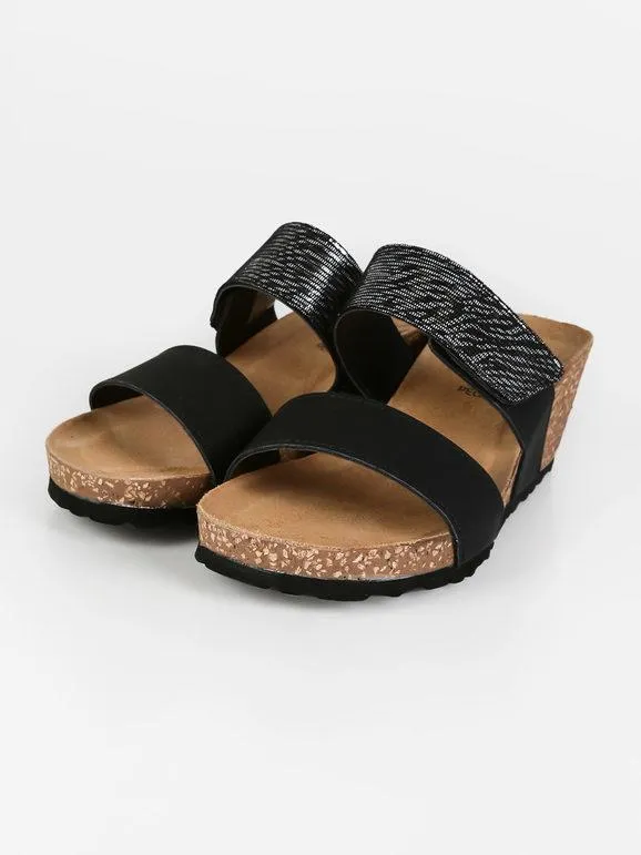 Miss Desiree Zapatillas de mujer con cuña y desgarro