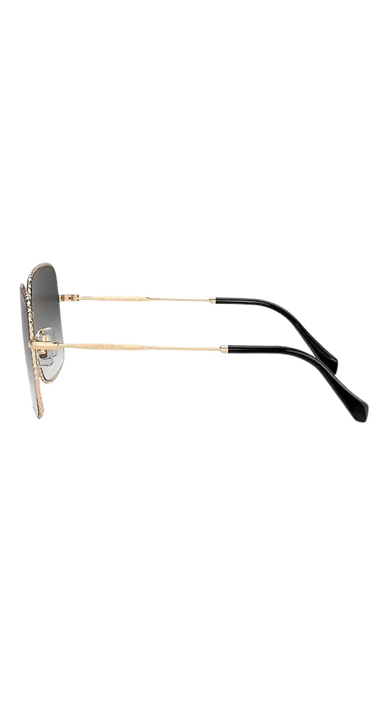 MIU MIU MIU MIU SUNGLASSES WITH GREYBLACK