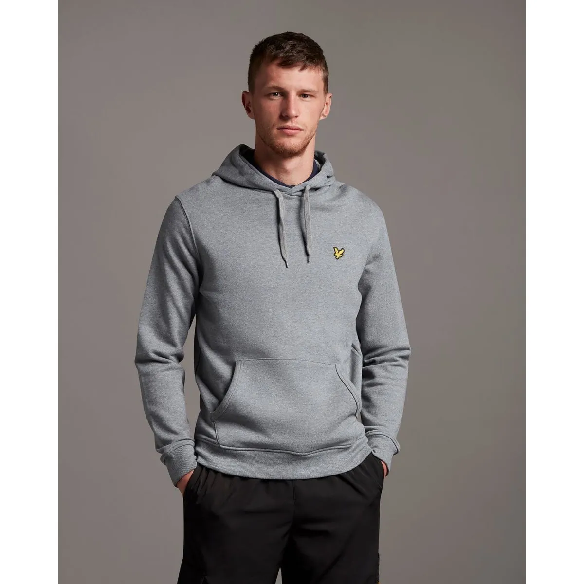 ML416VOG PULLOVER HOODIET28 MID GREY MARL