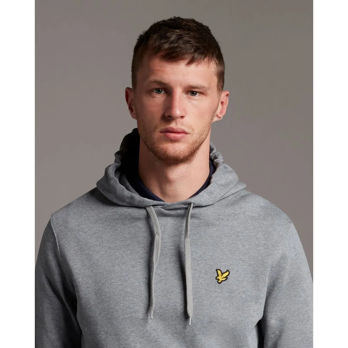 ML416VOG PULLOVER HOODIET28 MID GREY MARL