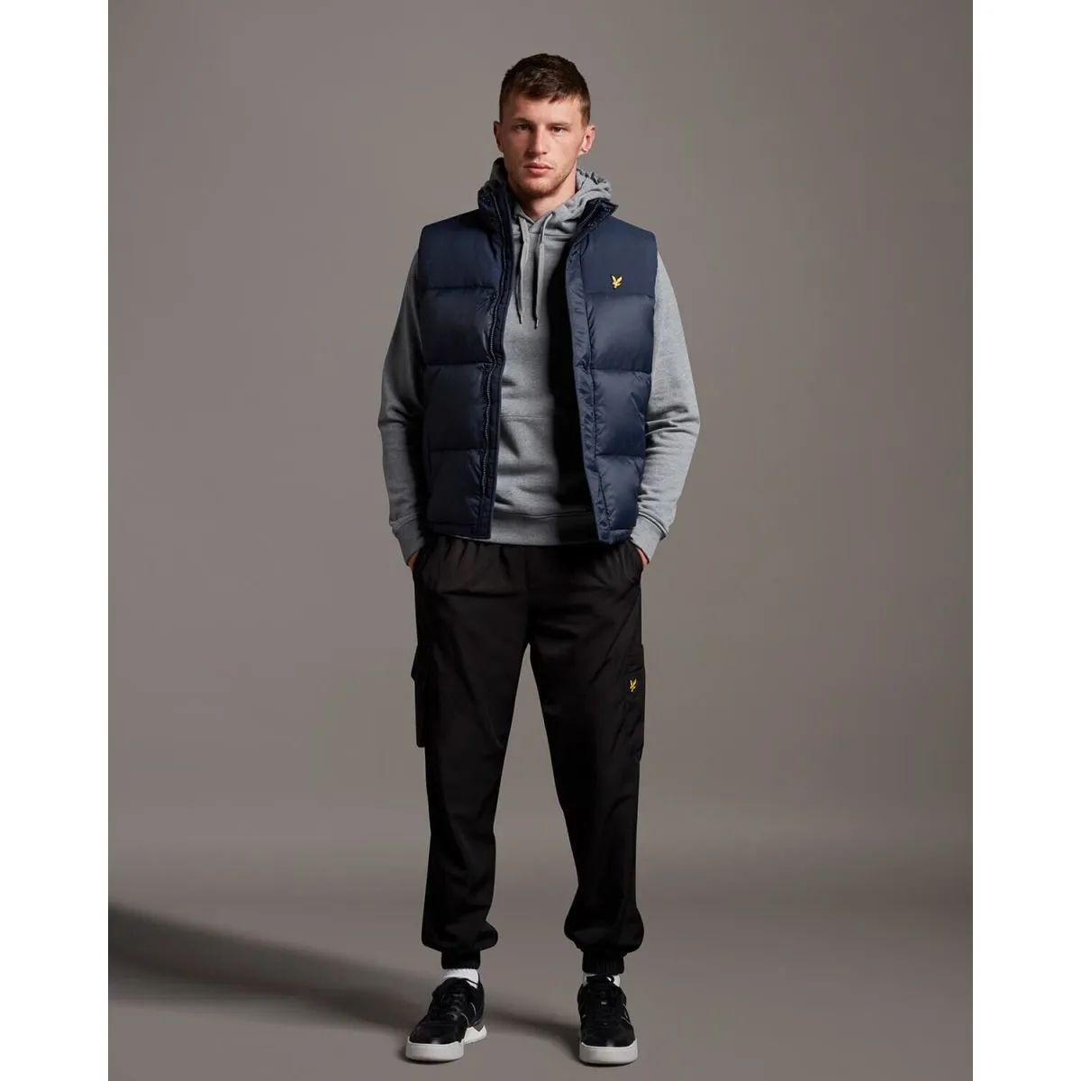 ML416VOG PULLOVER HOODIET28 MID GREY MARL