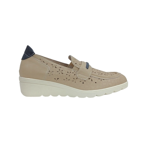 Mocasin mujer cuña relax4you hielo 9003