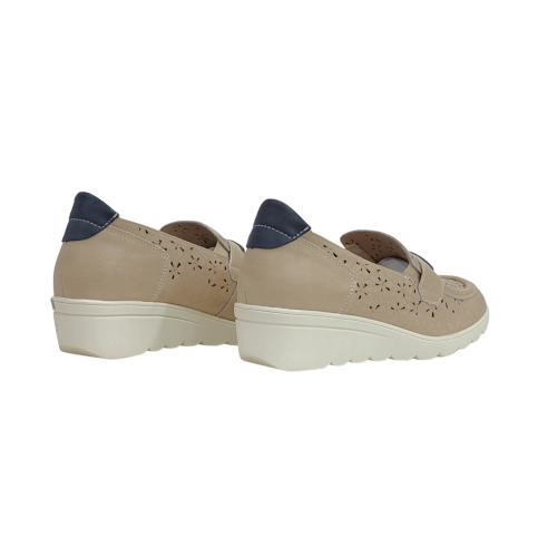 Mocasin mujer cuña relax4you hielo 9003