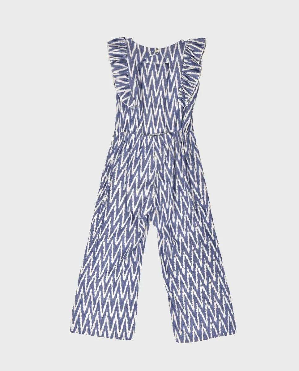 Mono niña étnico azul