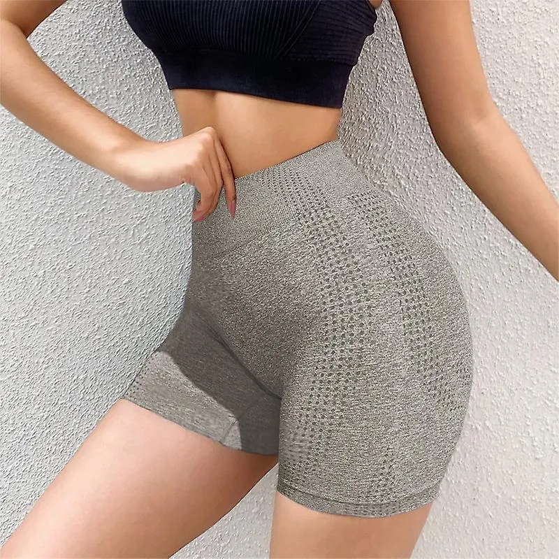 Mujeres Deportes Pantalones cortos Yoga sin costuras Pantalones cortos Nuevo ciclismo Jogging Fitness Cintura alta Push Up Panta