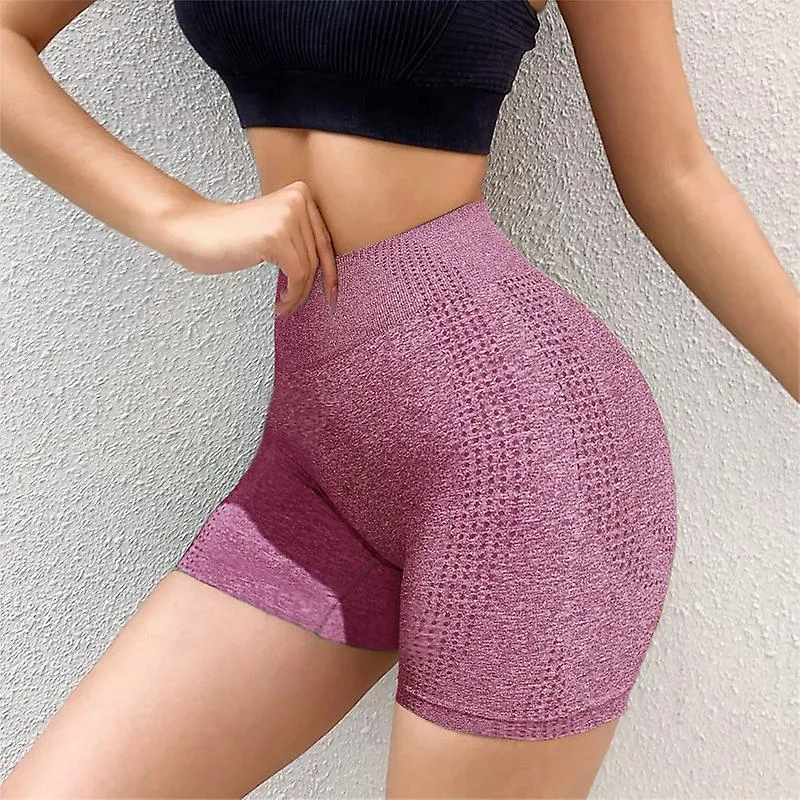 Mujeres Deportes Pantalones cortos Yoga sin costuras Pantalones cortos Nuevo ciclismo Jogging Fitness Cintura alta Push Up Panta