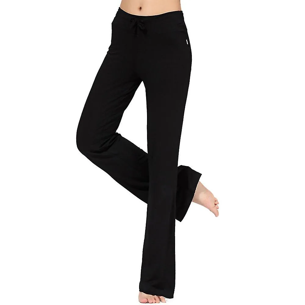 Mujeres Sólido con cordón Pantalones de yoga sueltos Transpirable Gimnasio Deportes Pilates Pantalones largos