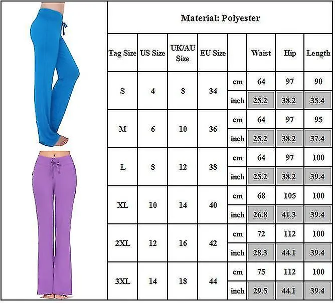 Mujeres Sólido con cordón Pantalones de yoga sueltos Transpirable Gimnasio Deportes Pilates Pantalones largos