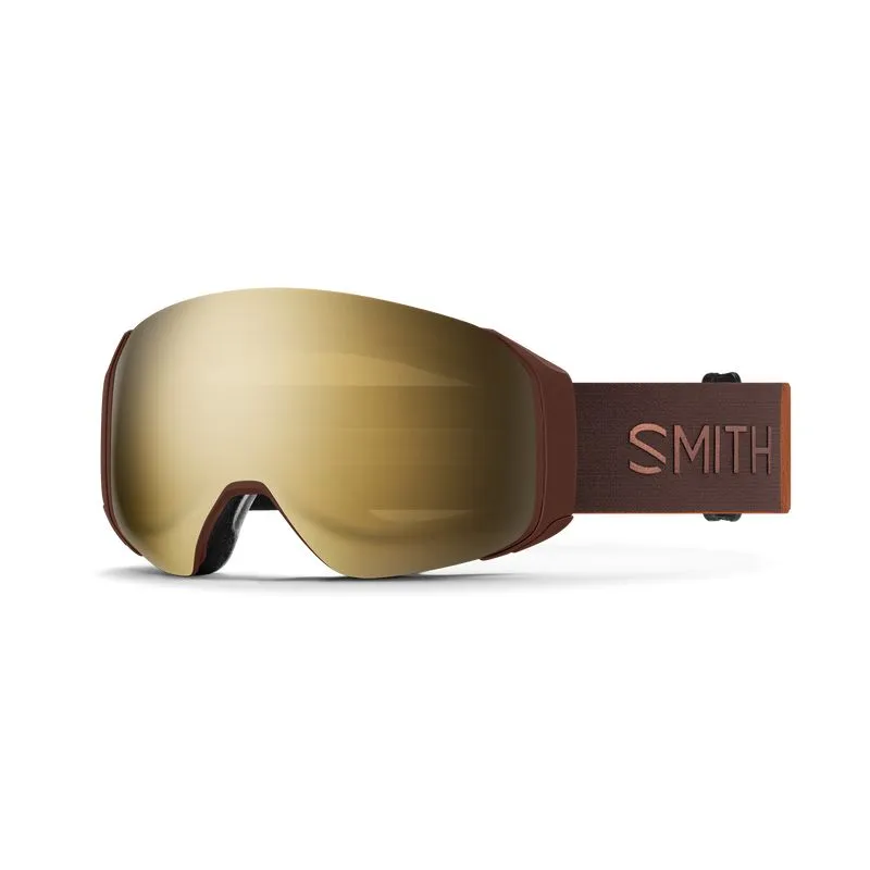 MáSCARA DE ESQUí SMITH 4D MAG S (SEPIA LUXE  CHROMAPOP SUN BLACK GOLD MIRROR LENS) MUJER