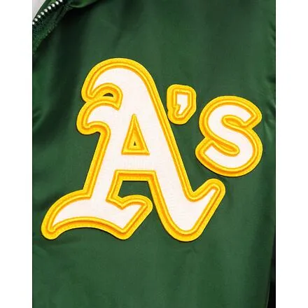 New Era MLB × Oakland Athletics Bomber Jacket Green