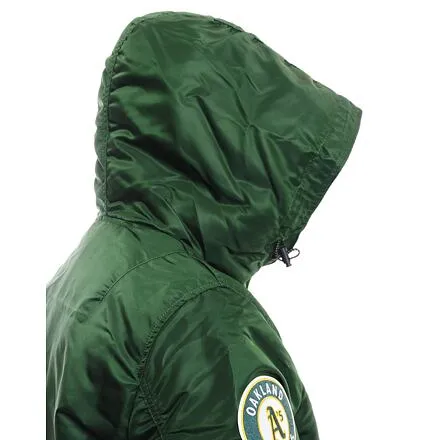 New Era MLB × Oakland Athletics Bomber Jacket Green